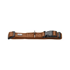 Canadian-elk-cognac-brown-small-leather-dog-collar
