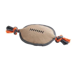 Rugby ball dog toy