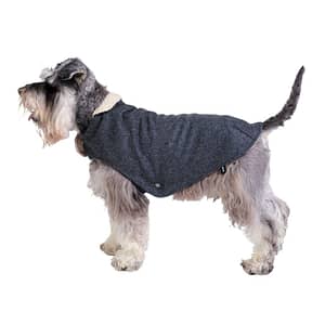 Grey winter dog coat