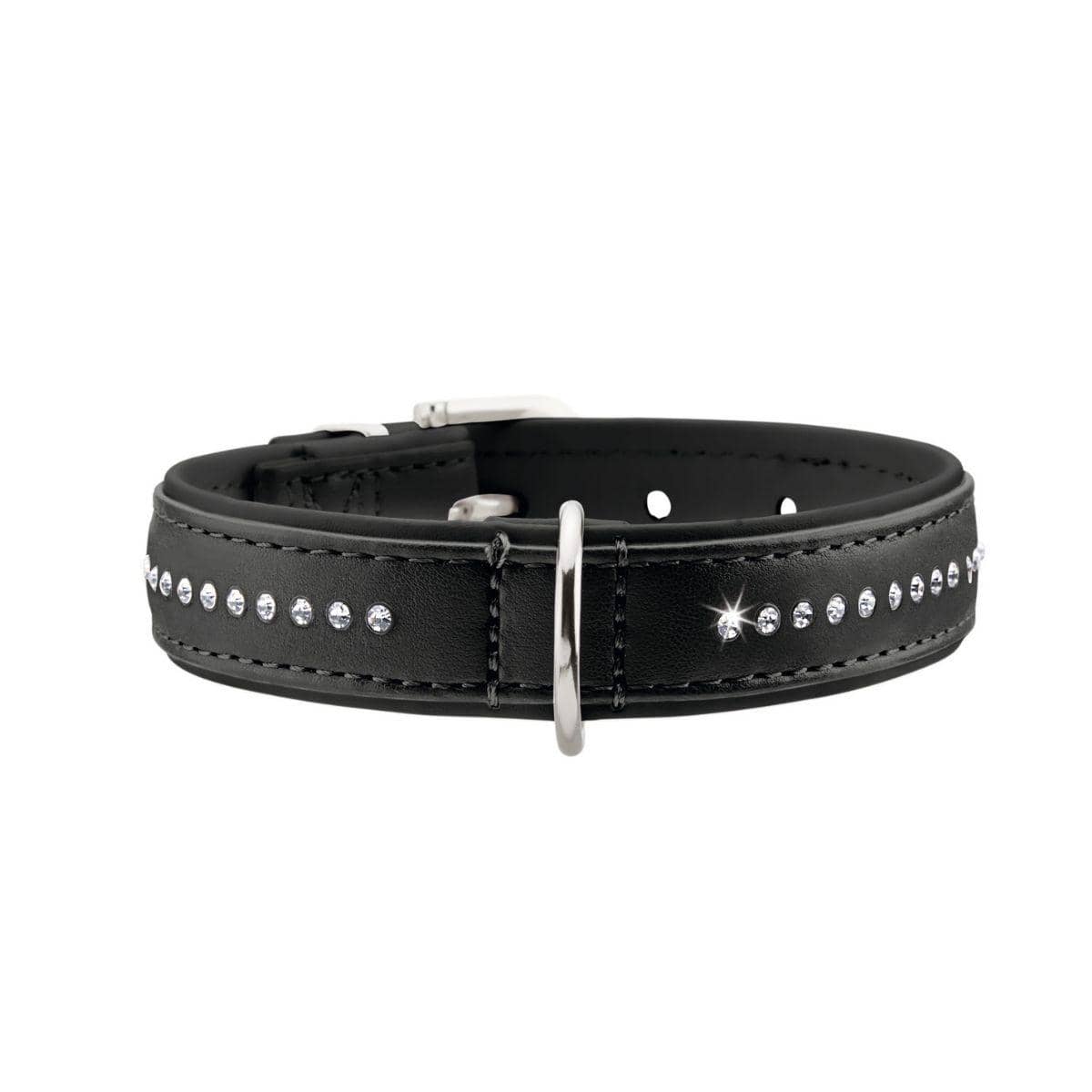 Luxus Black Rhinestone Dog Collar - Animal Outfitters Cat & Dog Accessories