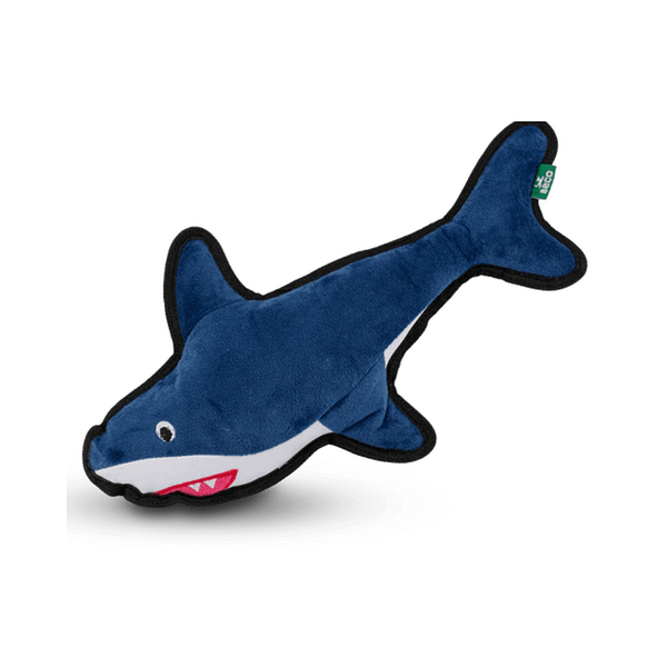 recycled-rough-tough-shark-dog-toy